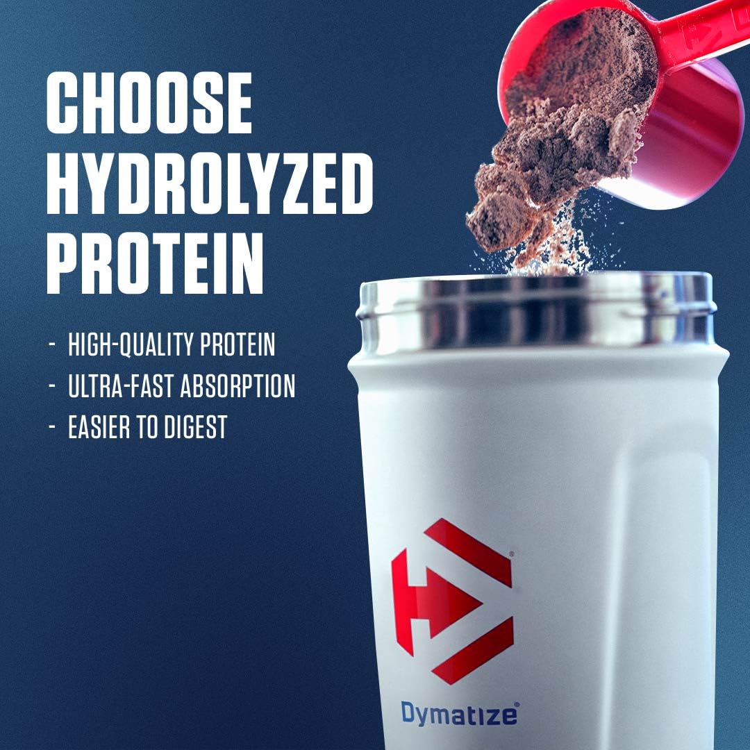 Dymatize ISO100 Whey Protein Powder Isolate, Gourmet Chocolate, 25g of Protein, 5 Pound, 5.5g BCAAs, Less Than 120 Cal., Gluten Free, 1g Fat, 1g Sugar, 2g Carb